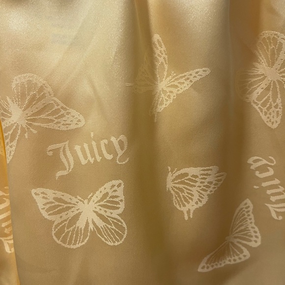 Juicy Couture Light Yellow Butterfly Print Top - Picture 5 of 6